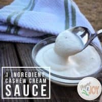 Vegan Cashew Cream Sauce