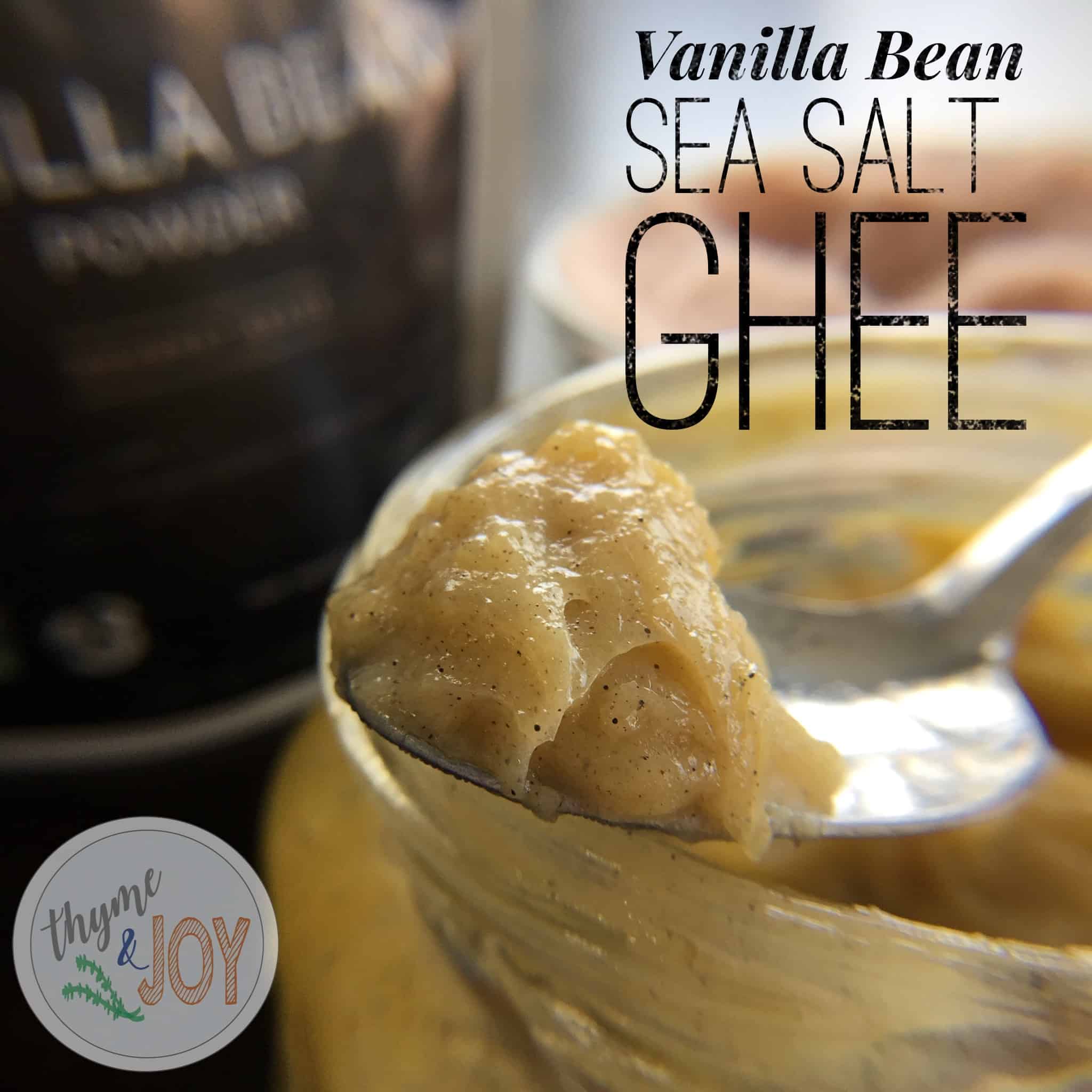 This vanilla bean sea salt ghee is a perfect subsittute for buying expensive brands. It is also great in coffee, on baked goods and suitable for Whole30. #keto #whole30