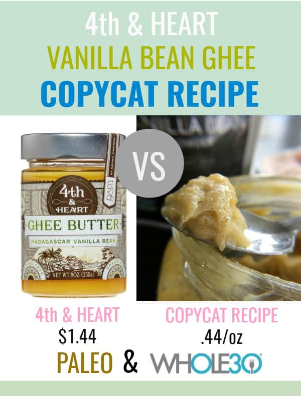 Vanilla Ghee Copycat Recipe Thyme & JOY