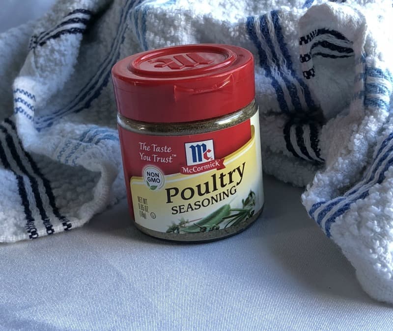 small jar of poultry seasoning