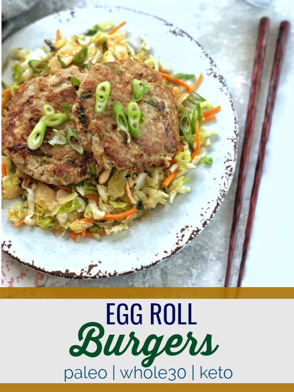 These Egg Roll Burgers are a perfect way to capture that egg roll flavor without the fried shell. #keto #paleo #whole30