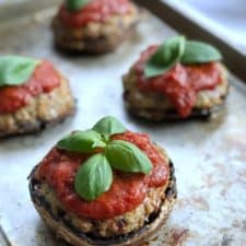 These Italian Stuffed Mushrooms are a flavorful full meal that is healthy and friendly with keto, paleo and whole30 lifestyles. #keto #whole30 #paleo