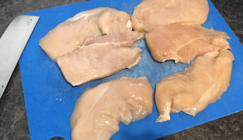 Instant Pot frozen chicken sliced