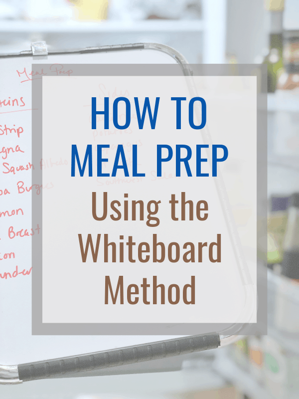 How to meal prep simple healthy meals using the white board method. #mealprep #mealplan #menuplanning