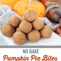 no bake pumpkin pie bites
