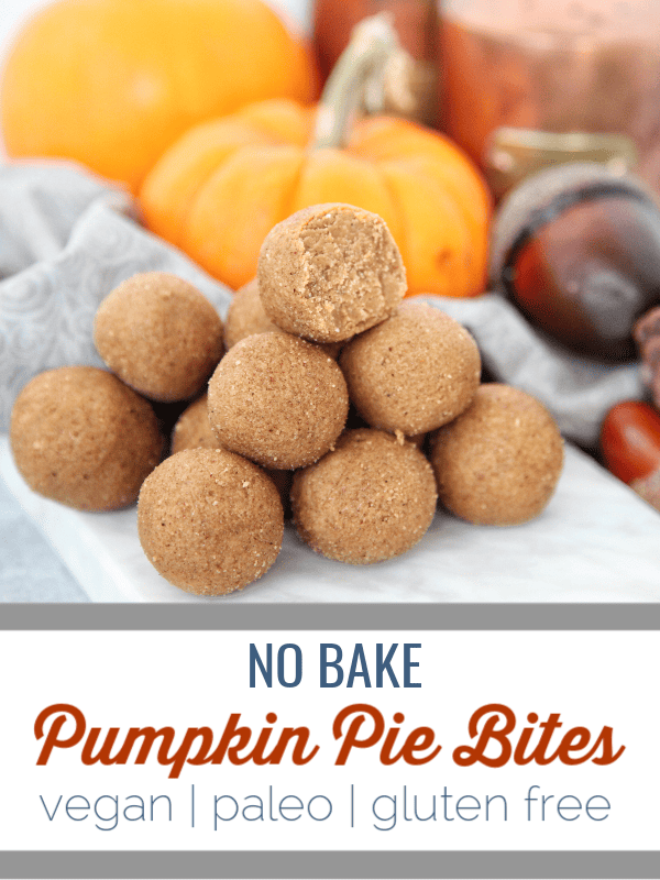 No Bake Pumpkin Pie Bites