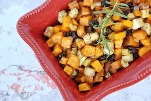These roasted root vegetables have great flavor and compliment any dish. #whole30 #glutenfree #paleo