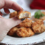 These air fryer chicken nuggets use the air fryer to make delicious crispy chicken nuggets that are gluten free and made with clean ingredients. #paleo #whole30 #glutenfree #keto #airfryer #airfryerrecipes