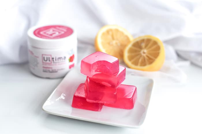 These raspberry lemonade electrolyte gummies are easy to make, are packed with protein and keto and kid friendly! 