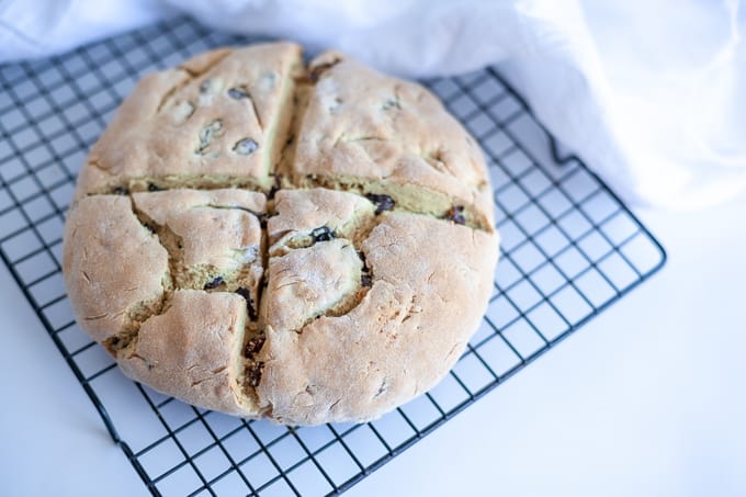 This gluten free Irish soda bread is an easy Irish staple perfect for breakfast or with meals especially during St. Patrick's Day.