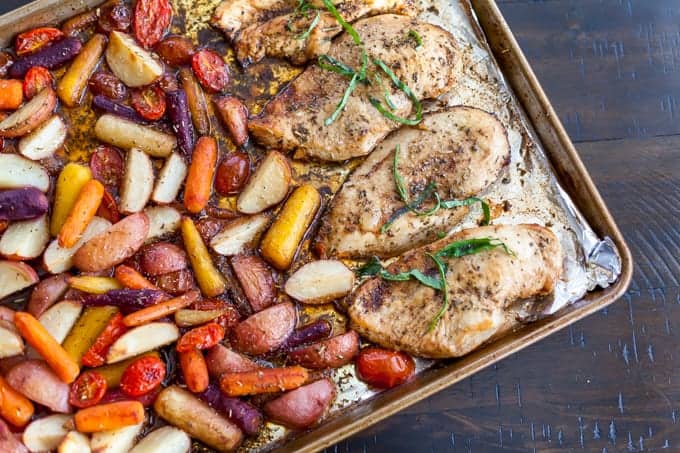 Sheet Pan Balsamic Chicken and Vegetables