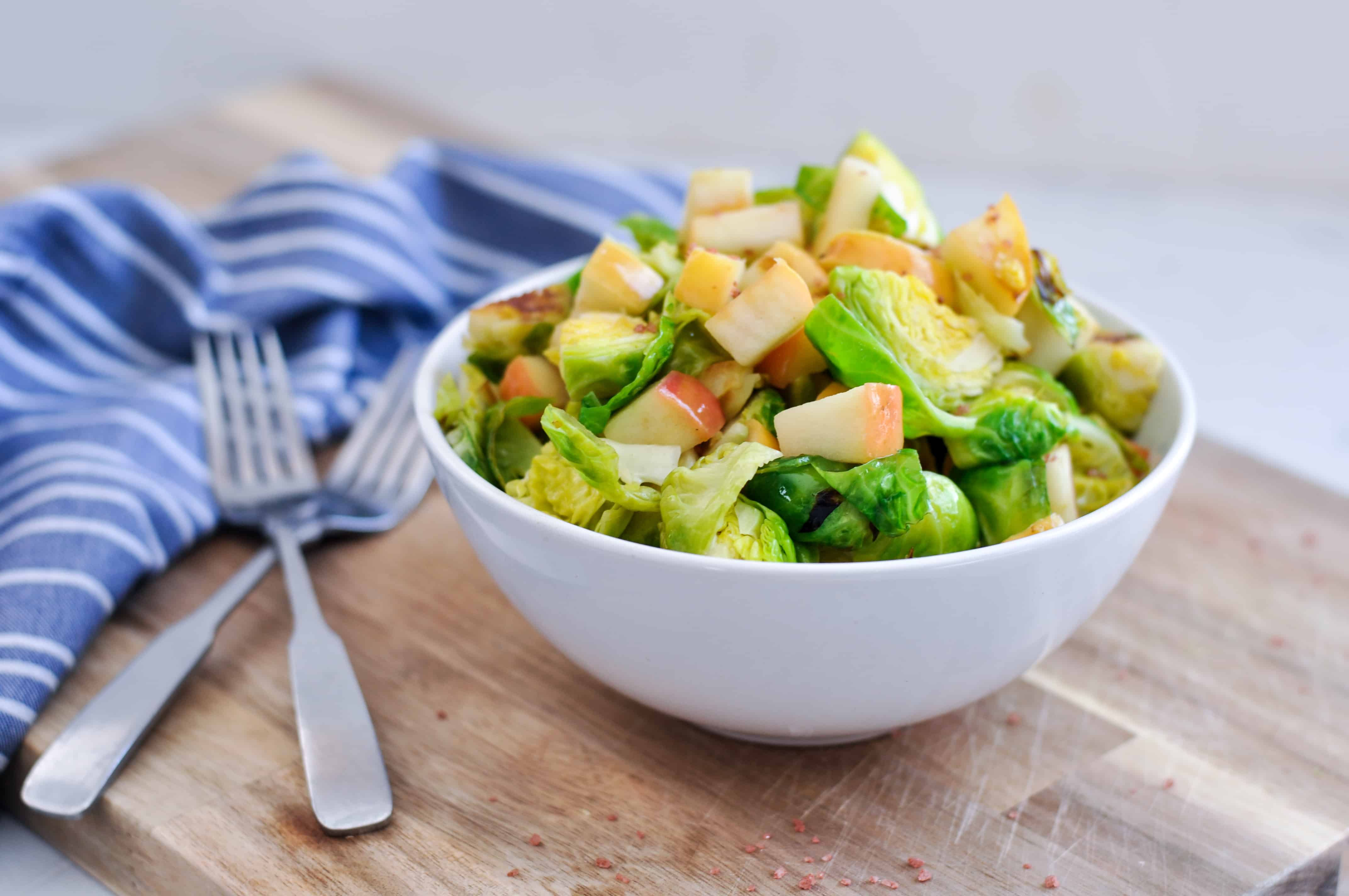 Brussels Sprouts Salad with Apples