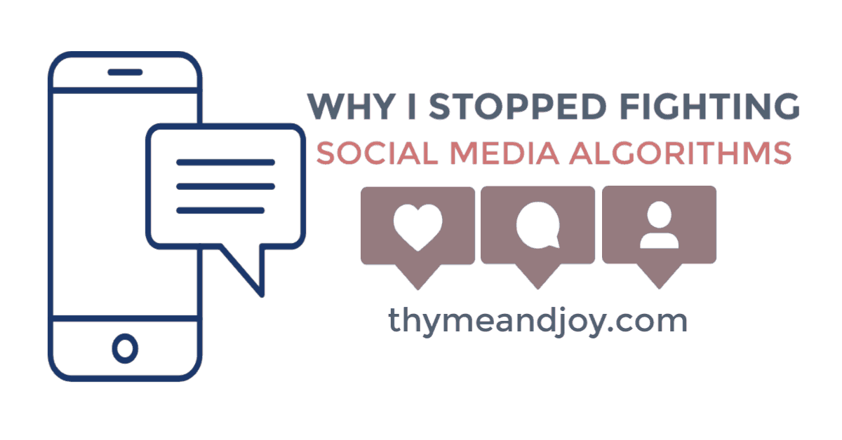 Why I Stopped Fighting Social Media Algorithms