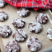 gluten free chocolate crinkle cookies