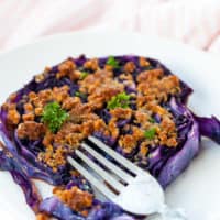 purple cabbage slice