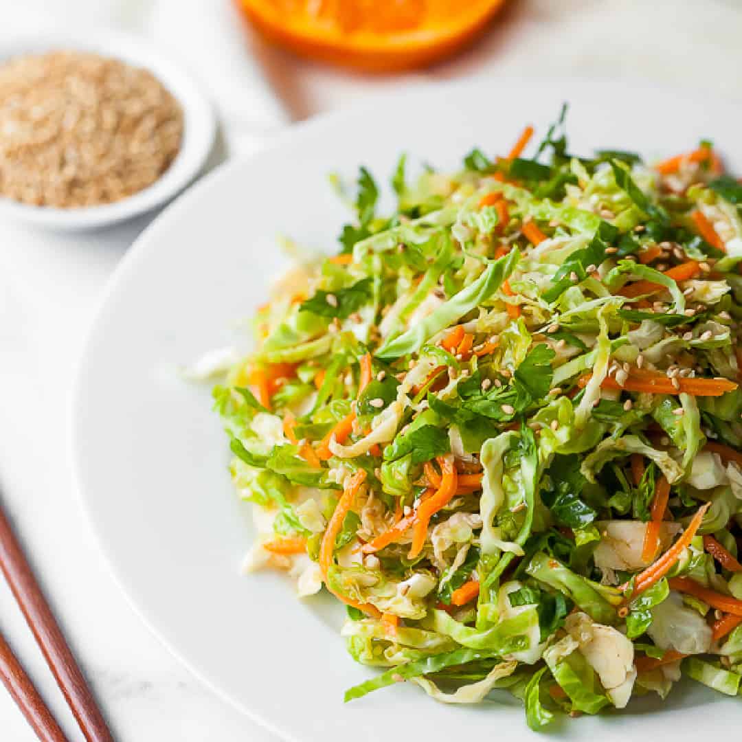 Asian Shaved Brussels Sprouts Salad