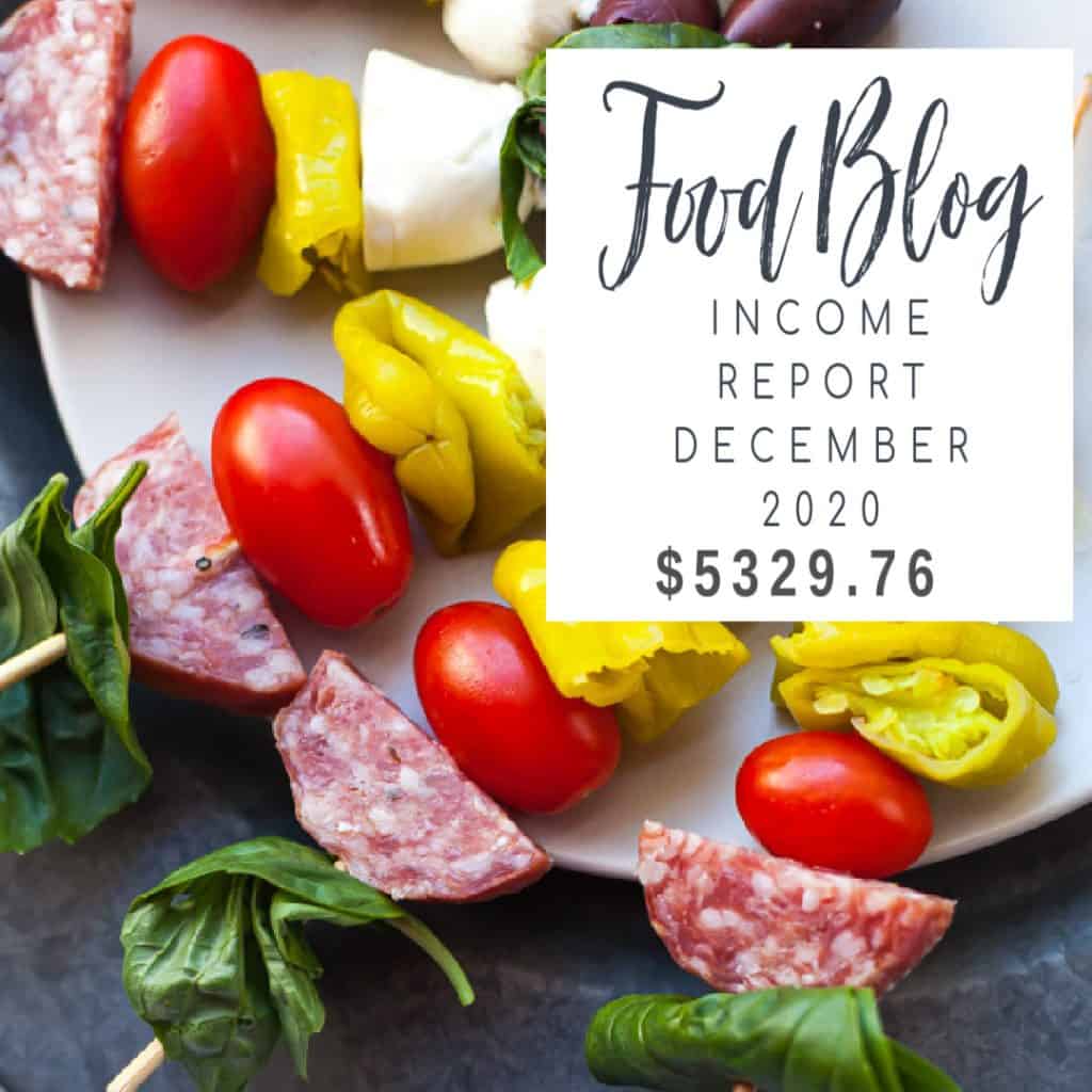 food blog income report 2020