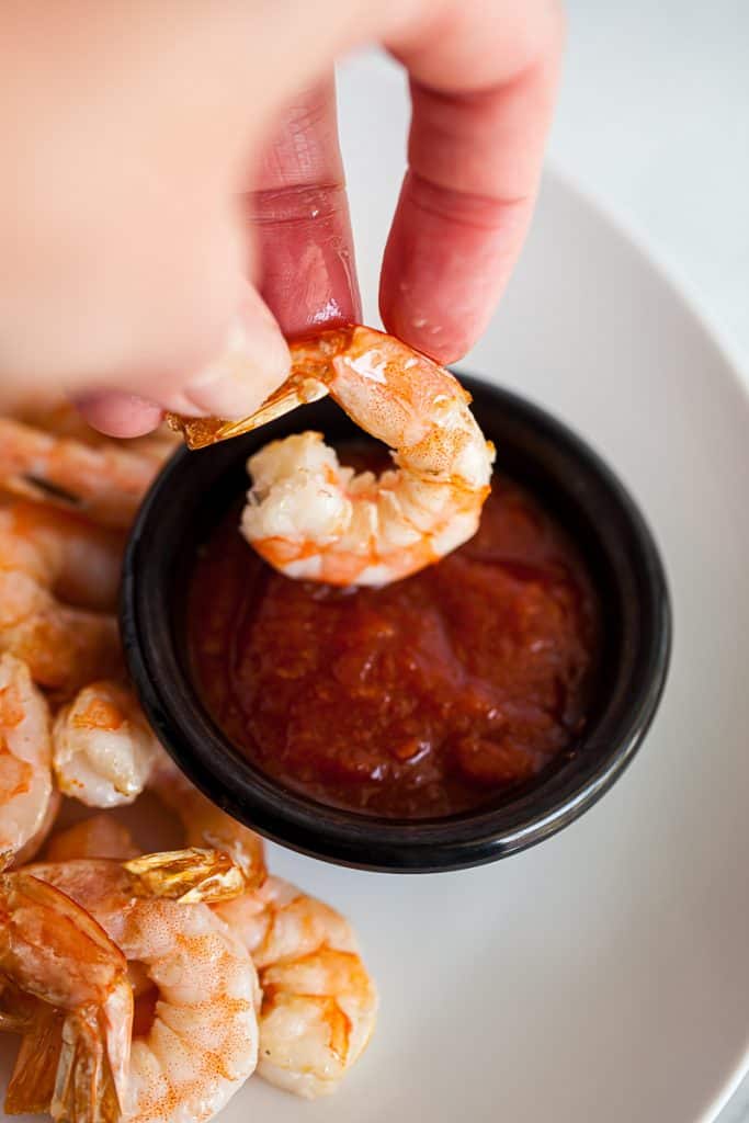 frozen shrimp with cocktail sauce