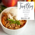 july 2021 food blog income report