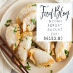 food blog income report august 2021