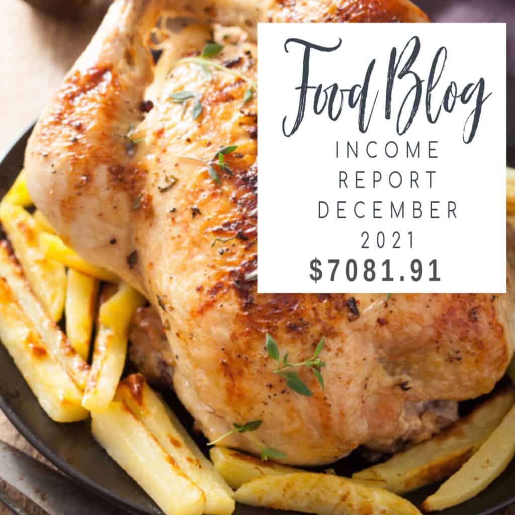 food blog income report december 2021