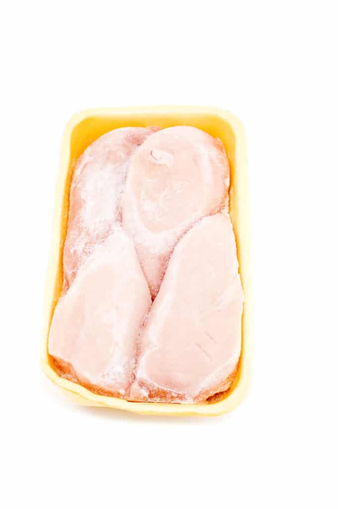 frozen chicken breast in package
