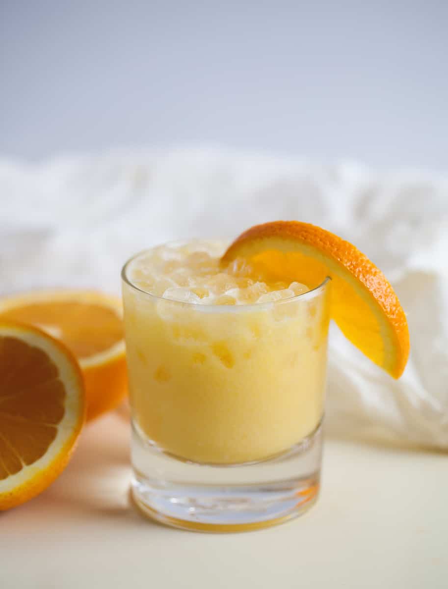orange adrenal cocktail with ice