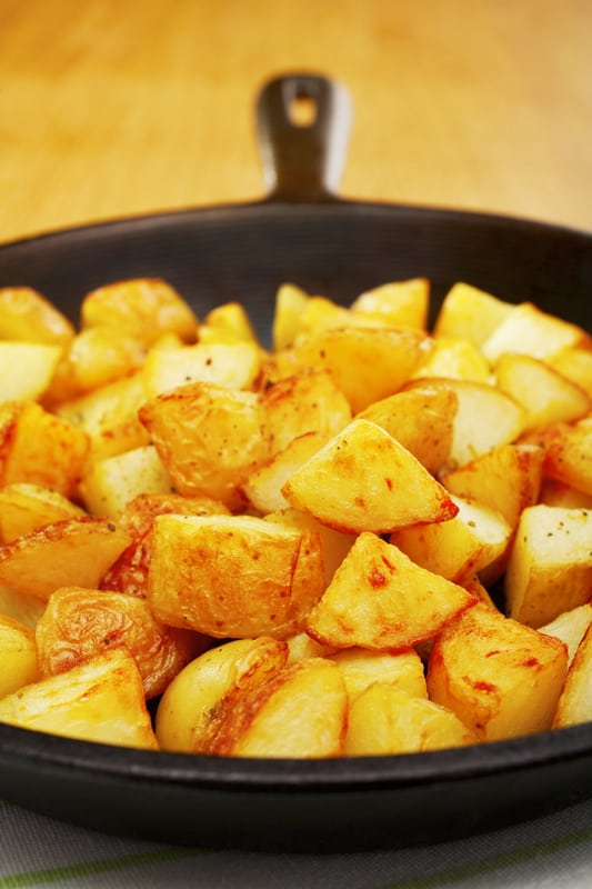cooked diced potatoes