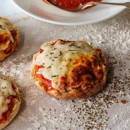 pizza made with english muffin