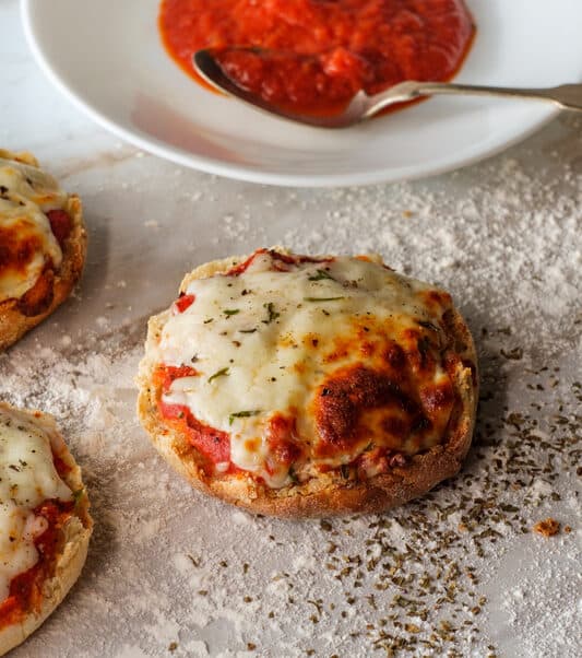 pizza made with english muffin