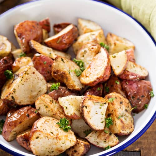 roasted red potatoes in a bowl