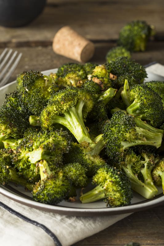 frozen broccoli cooked in the air fryer