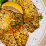 cooked tilapia filets