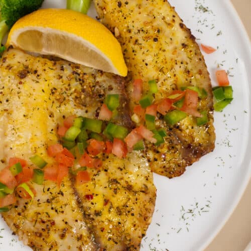 cooked tilapia filets